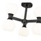 Z-Lite Artemis Semi Flush Mount, 6-Light, 18 In.W x 13.75 In.H, Matte Black/Matte Opal 494-6SF-MB - alternate 8